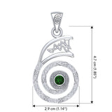 The Reiki Dai Ko Myo Sterling Silver Pendant with Gemstone TPD4924
