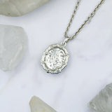 Tree of Life Sterling Silver Pendant with Natural Clear Quartz TPD5113 - Jewelry