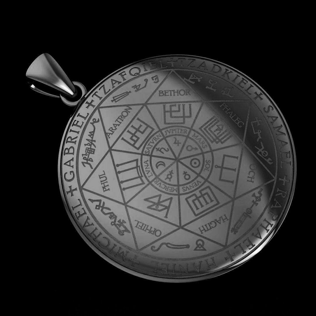Experience Divine Guidance: The Seven Archangels Silver Pendant - TPD5154 | Embrace Heavenly Protection and Spiritual Connection - Jewelry