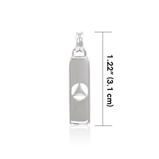 AA Symbol Sterling Silver Pendant TPD568