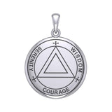 Sigil Seal of The AA Recovery Silver Necklace TNC558 - Jewelry