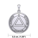 Sigil Seal of The AA Recovery Silver Necklace TNC558 - Jewelry