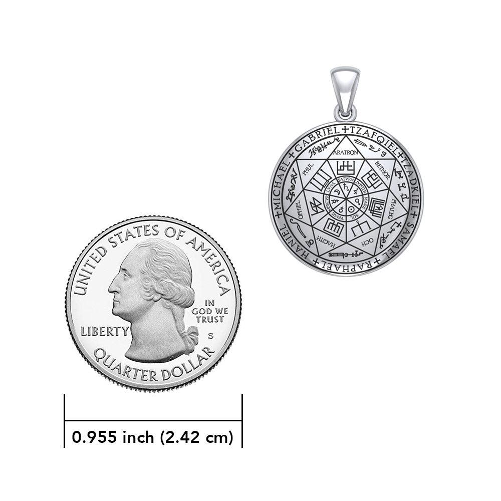 Experience Divine Guidance: The Seven Archangels Silver Pendant - Embrace Heavenly Protection and Spiritual Connection TPD6173 - Jewelry