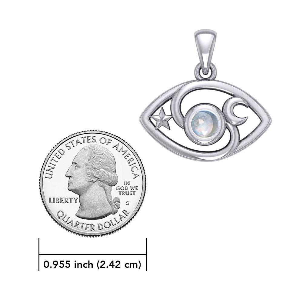 The Peter Stone Eye of God Silver Pendant with Gem TPD6177 - Jewelry