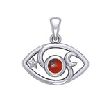 The Peter Stone Eye of God Silver Pendant with Gem TPD6177 - Jewelry