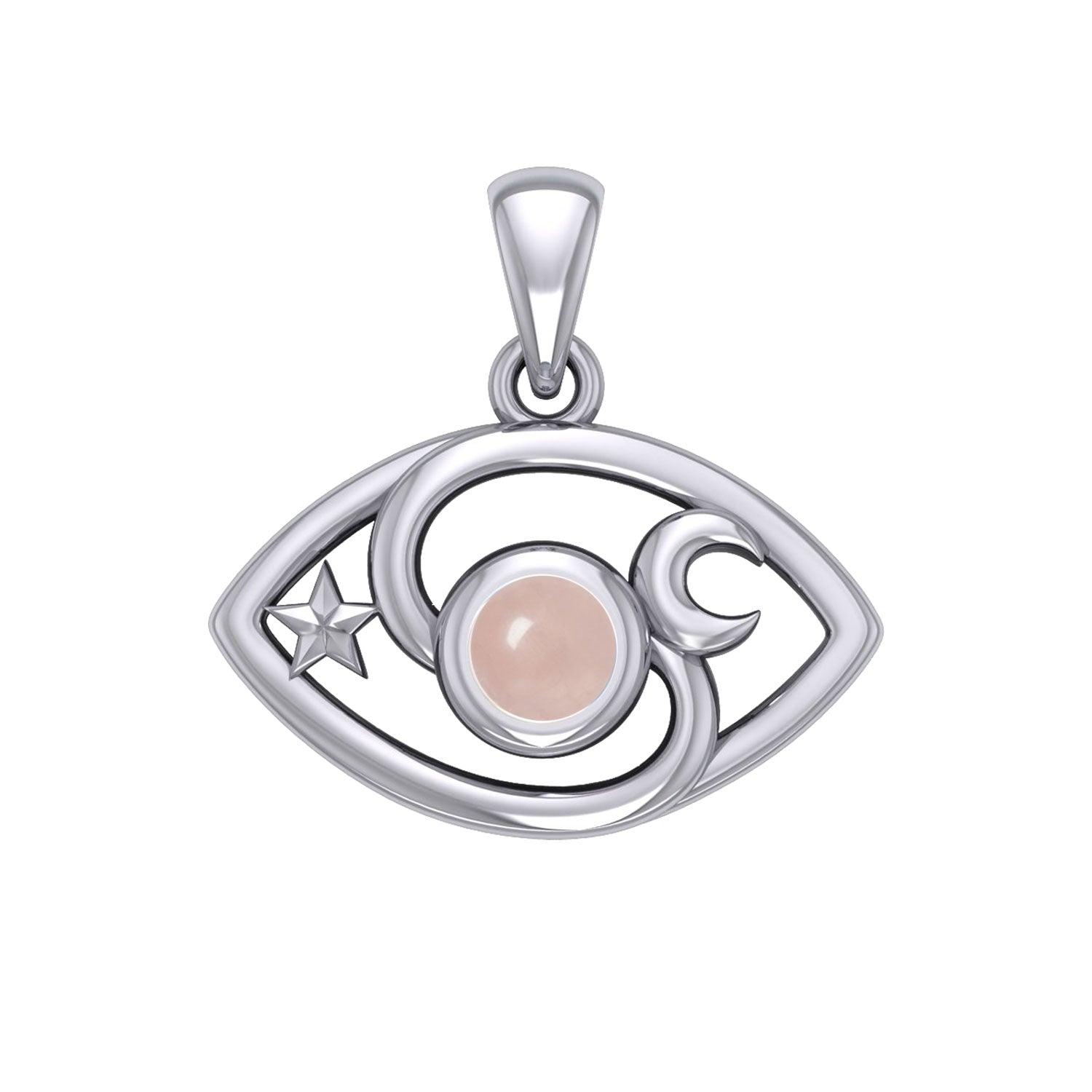 The Peter Stone Eye of God Silver Pendant with Gem TPD6177 - Jewelry