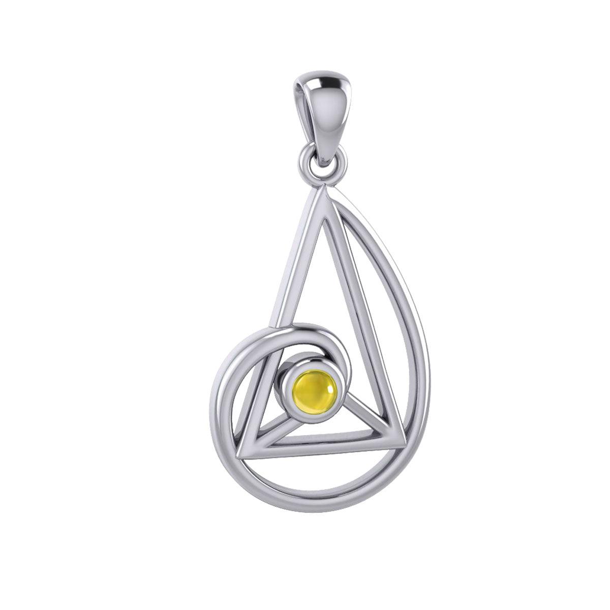 Peter Stone Golden Ratio Silver Pendant with Gemstone TPD6178 - Jewelry