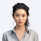 Celtic Shamrock and Four-Point Knots Sterling Silver Pendant - Intricate Connections by Peter Stone Jewelry TPD6206 - Jewelry