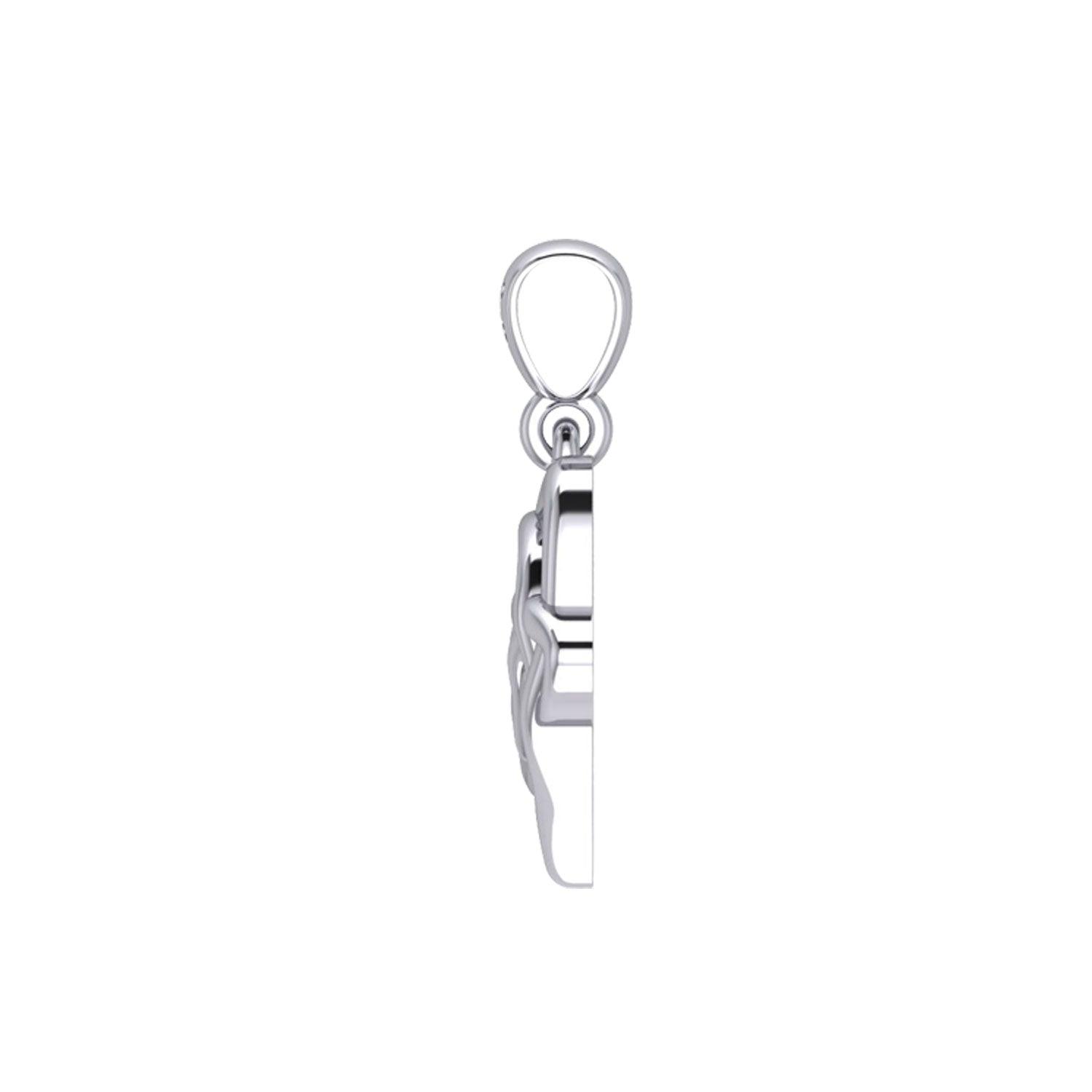 Celtic Symbol of everlasting love Eternal Love Sterling Silver Pendant – Timeless Symbol of Love and Devotion by Peter Stone Jewelry TPD6214 - Jewelry