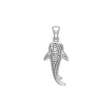 Small Oboriginal Whale Shark Sterling Silver Pendant By DiveSilver TPD6282