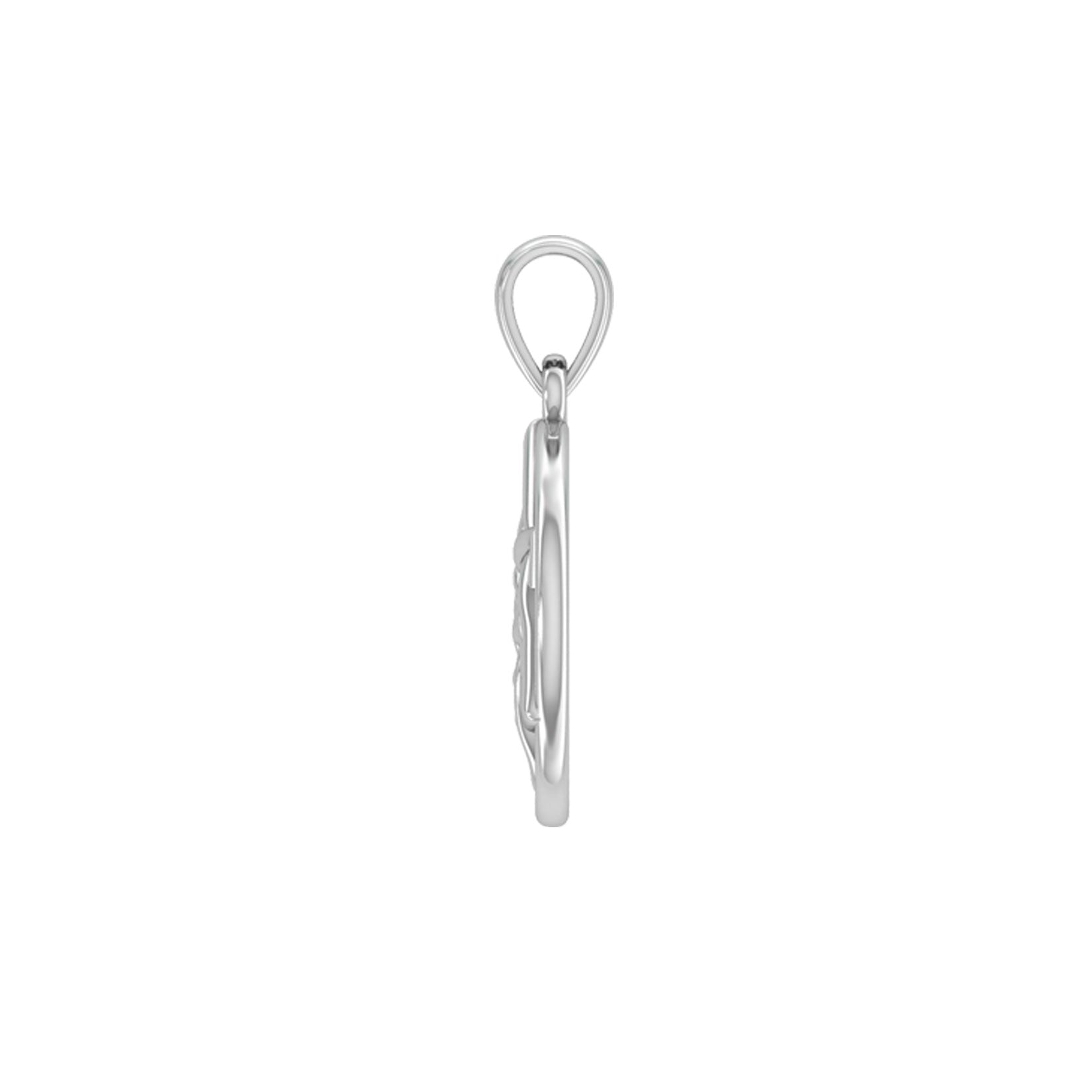 AA Recovery Symbol with Triquetra Sterling Silver Pendant TPD6330