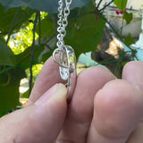 DiveSilver Nautilus and Wave Sterling Silver Pendant with Enamel TPD6336