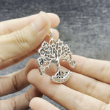 Tree of Life with Peace and Faith Symbols Sterling Silver Pendant TPD6364