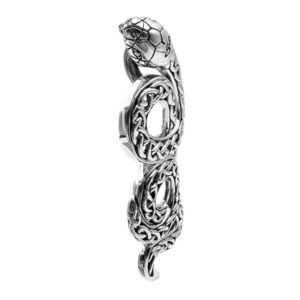 Celtic Snake Sterling Silver Pendant A Symbol of Transformation and Wisdom TPD6395