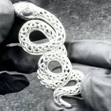 Celtic Snake Sterling Silver Pendant A Symbol of Transformation and Wisdom TPD6395