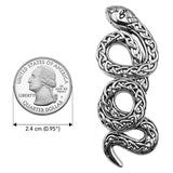 Celtic Snake Sterling Silver Pendant A Symbol of Transformation and Wisdom TPD6395