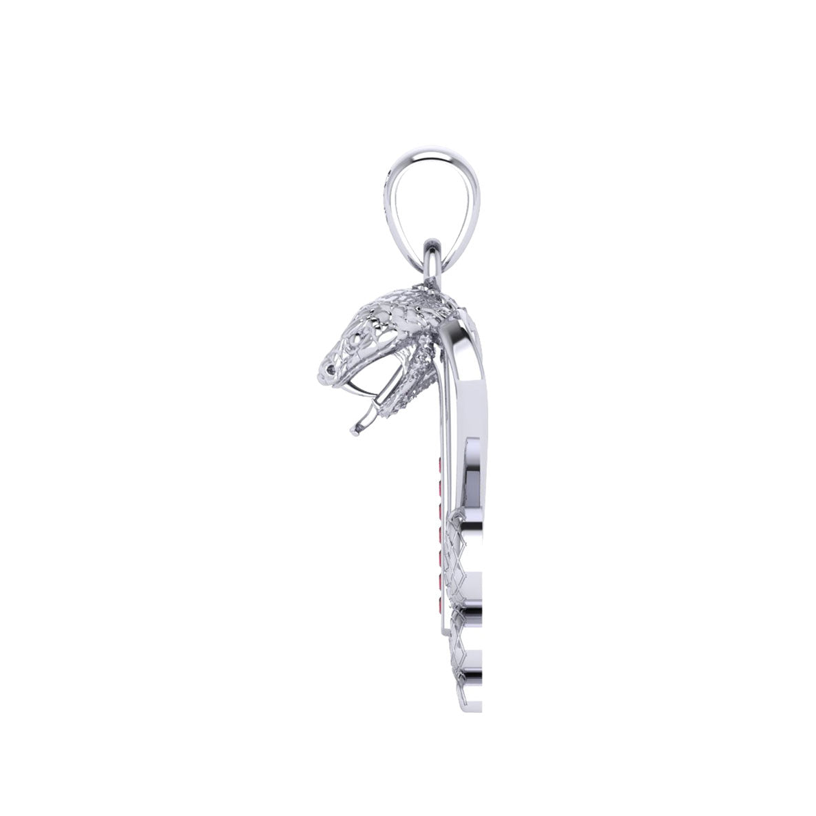 Celtic Spirit Snake with Gemstones Sterling Silver Pendant TPD6411