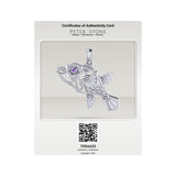 Puffer Fish Filigree Sterling Silver Pendant with Gemstone TPD6435