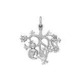 Cimaruta Witch Sterling Silver Pendant TPD6447