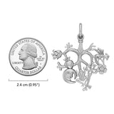 Cimaruta Witch Sterling Silver Pendant TPD6447