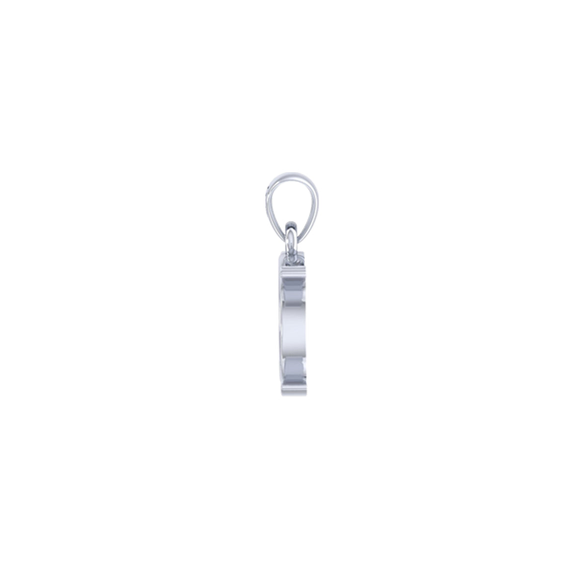 Harm None with Peace Symbols and Crescent Moon Sterling Silver Pendant TPD6457