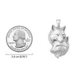 Wolf Soulmates Sterling Silver Pendant TPD6467