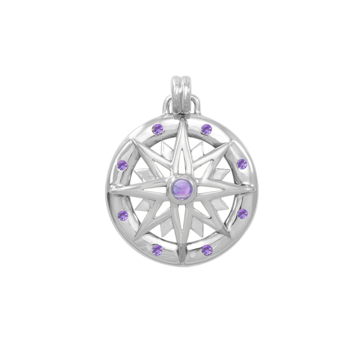 Wander through my compass ~ Sterling Silver Pendant and Gemstone TPD683