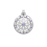 Wander through my compass ~ Sterling Silver Pendant and Gemstone TPD683