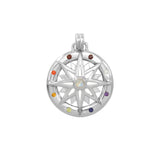 Wander through my compass ~ Sterling Silver Pendant and Gemstone TPD683