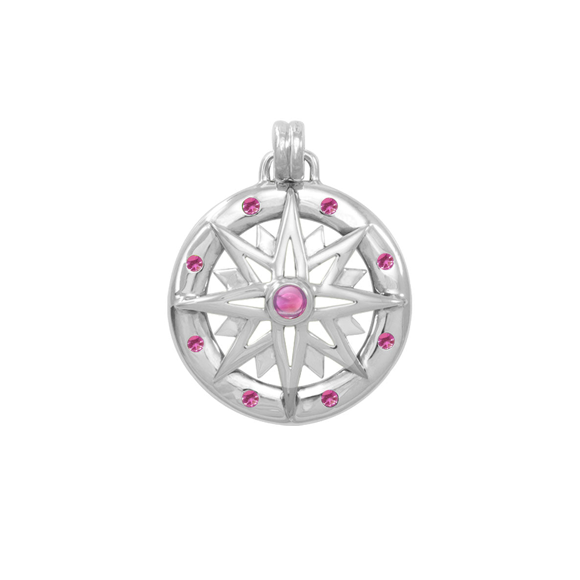 Wander through my compass ~ Sterling Silver Pendant and Gemstone TPD683