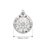 Wander through my compass ~ Sterling Silver Pendant and Gemstone TPD683