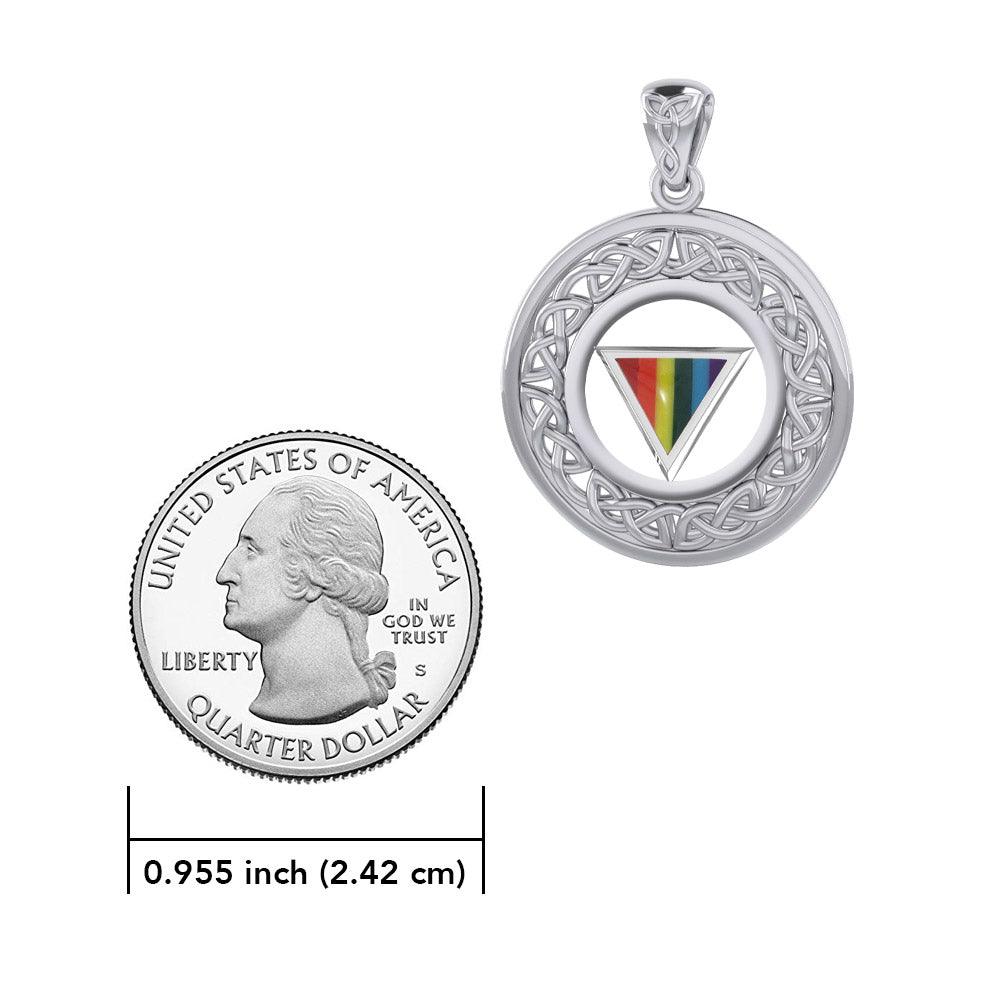 Celtic Knot LGBTQ Pride Pendant TPD729 - Jewelry
