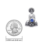 Buddha Time of Meditation Pendant with Gemstone TPD786 - Jewelry