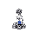 Buddha Time of Meditation Pendant with Gemstone TPD786 - Jewelry