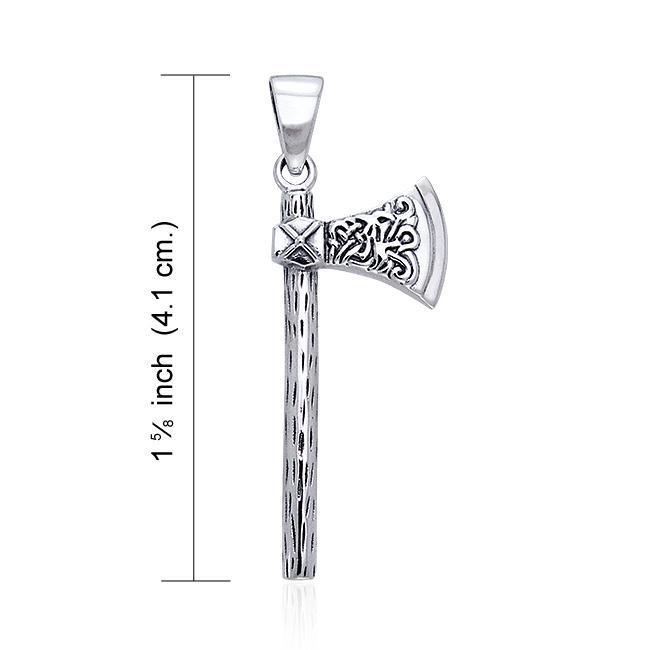 Viking Axe Sterling Silver Pendant TPD861