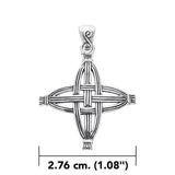 Celtic Cross of St. Brigid Sterling Silver Pendant by Courtney Davis TPD956