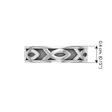 Ichthus Christian Fish Silver Band Ring TR1041 - Jewelry