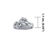 Double Dolphins Silver Puzzle Ring TR1338 - Jewelry