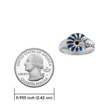 Enamel Nautilus Shell Sterling Silver Ring TR3697 - Jewelry