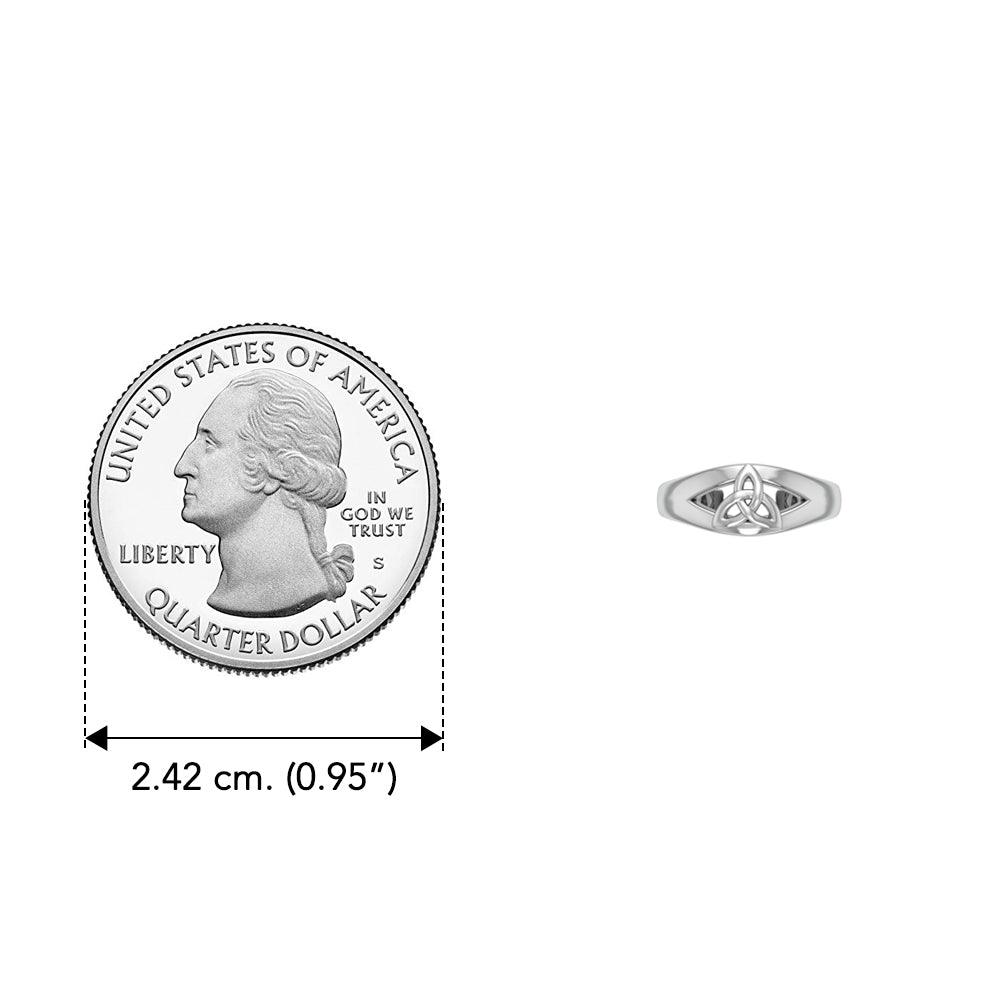 Celtic Triquetra Knot Sterling Silver Toe Ring TR3719 - Jewelry