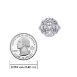 Celtic Claddagh & Celtic Knotwork Silver Ring TR666 - Jewelry