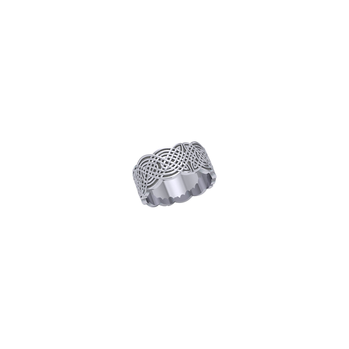 Celtic Knotwork Sterling Silver Ring TR671
