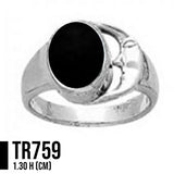 Moon Sterling Silver Ring TR759