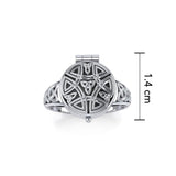 Celtic Knotwork Sterling Silver Poison Ring TR845
