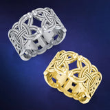 Viking Borre Celtic Sterling Silver Ring by Courtney Davis TRI573