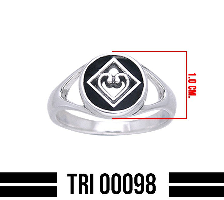 NA Heart in Recovery Sterling Silver Ring TRI098