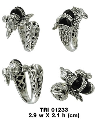 Flying Phoenix Sterling Silver Ring TRI1233
