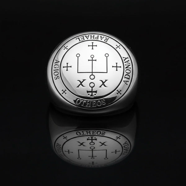 Stephen Silver　ステファン・シルバー　直筆サイン Sigil of Archangel Raphael Sterling Silver Healing Ring