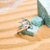 Independently strong hammerhead shark ~ Sterling Silver Jewelry Ring TRI1614 - Jewelry