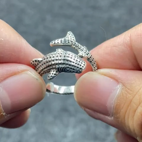 Whale Shark Sterling Silver Ring TRI1652
